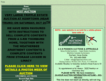 Tablet Screenshot of pidgeonauctions.com